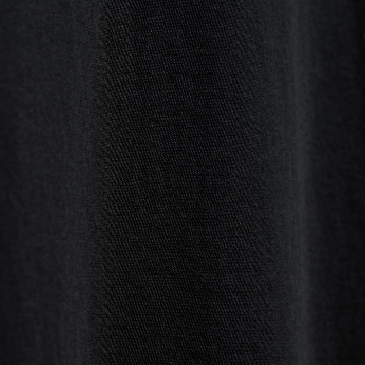 Luxe Lotus Jersey V Neck - Black