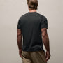 Luxe Lotus Jersey V Neck in Carbon | James Perse Los Angeles
