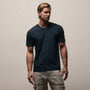 Luxe Lotus Jersey V Neck in French Navy | James Perse Los Angeles