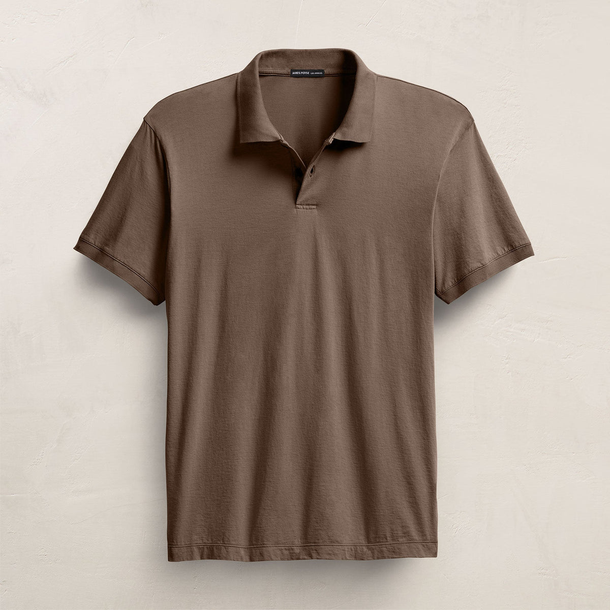 Luxe Lotus Jersey Polo in Caribou | James Perse Los Angeles
