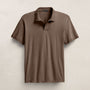 Luxe Lotus Jersey Polo in Caribou | James Perse Los Angeles