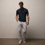 Luxe Lotus Jersey Polo in French Navy | James Perse Los Angeles