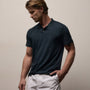 Luxe Lotus Jersey Polo in French Navy | James Perse Los Angeles