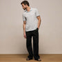 Luxe Lotus Jersey Polo in Memory | James Perse Los Angeles