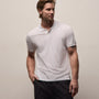 Luxe Lotus Jersey Polo in White | James Perse Los Angeles