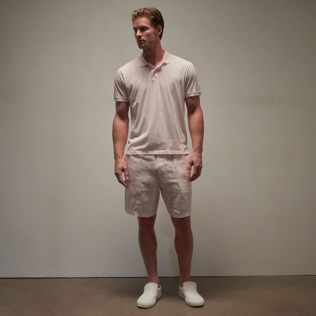 Luxe Lotus Jersey Polo in Zephyr | James Perse Los Angeles