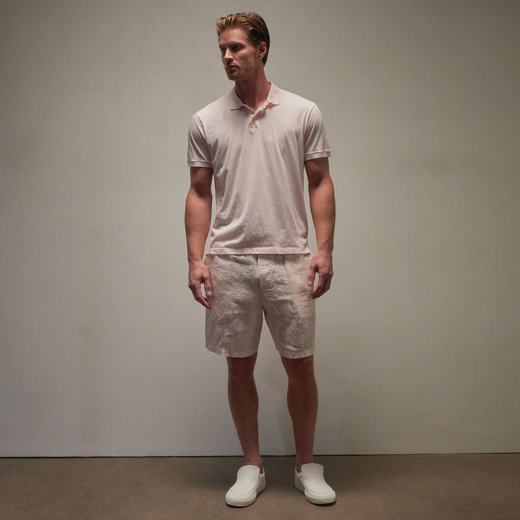 Luxe Lotus Jersey Polo in Zephyr | James Perse Los Angeles