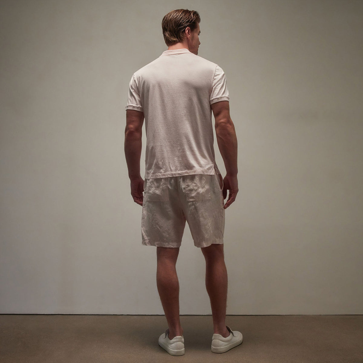 Luxe Lotus Jersey Polo in Zephyr | James Perse Los Angeles