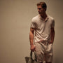 Luxe Lotus Jersey Polo in Zephyr | James Perse Los Angeles