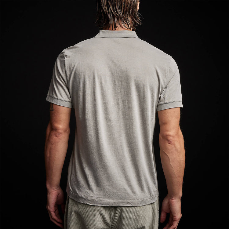 Luxe Lotus Jersey Polo in Paver | James Perse Los Angeles