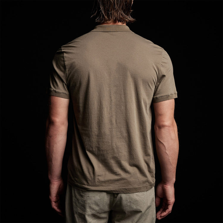 Luxe Lotus Jersey Polo in Sergeant | James Perse Los Angeles
