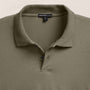 Luxe Lotus Jersey Long Sleeve Polo in Birch | James Perse Los Angeles