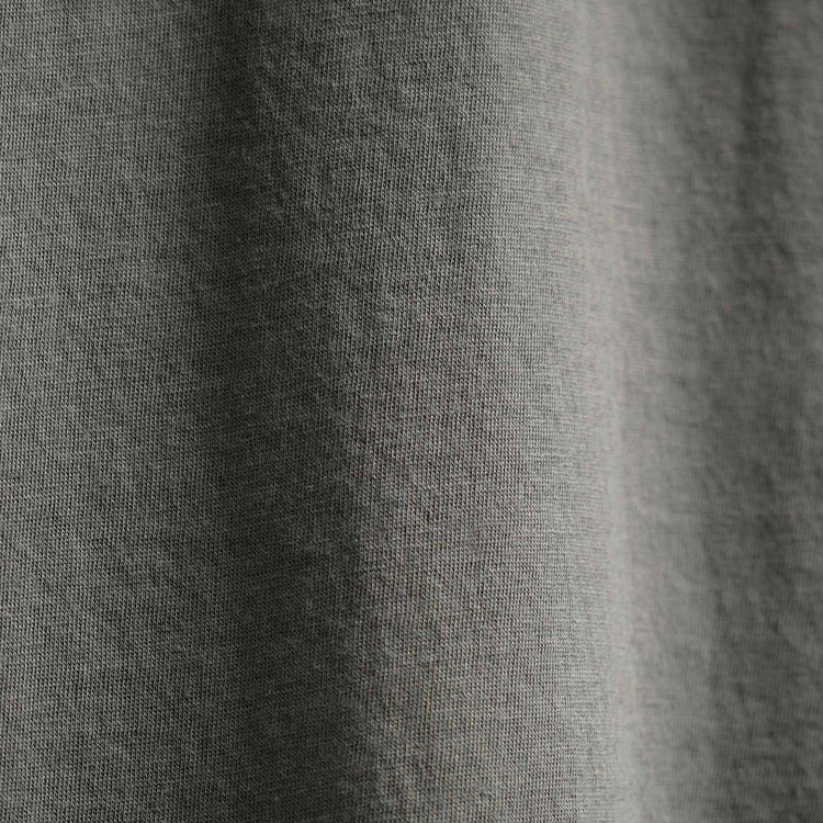 Luxe Lotus Jersey Long Sleeve Polo in Granite | James Perse Los Angeles