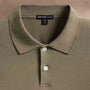 Luxe Lotus Jersey Long Sleeve Polo in Peet | James Perse Los Angeles