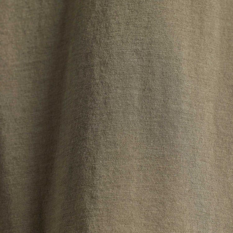 Luxe Lotus Jersey Long Sleeve Polo in Peet | James Perse Los Angeles
