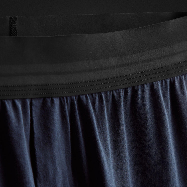 Luxe Lotus Relaxed Fit Boxer Short in French Navy | James Perse Los Angeles FLAT
