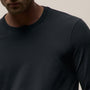 Elevated Lotus Jersey Lounge Crew in French Navy | James Perse Los Angeles
