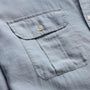 Featherweight Denim Utility Shirt in Bleach Wash | James Perse Los Angeles