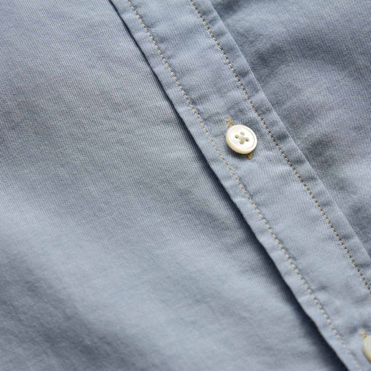Featherweight Denim Utility Shirt in Bleach Wash | James Perse Los Angeles