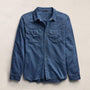 Featherweight Denim Utility Shirt in Medium Wash | James Perse Los Angeles