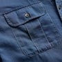 Featherweight Denim Utility Shirt in Medium Wash | James Perse Los Angeles