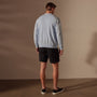 Stretch Cotton Cardigan in Bleached Blue | James Perse Los Angeles
