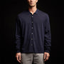 Sonoran Knit Shirt in Navy | James Perse Los Angeles