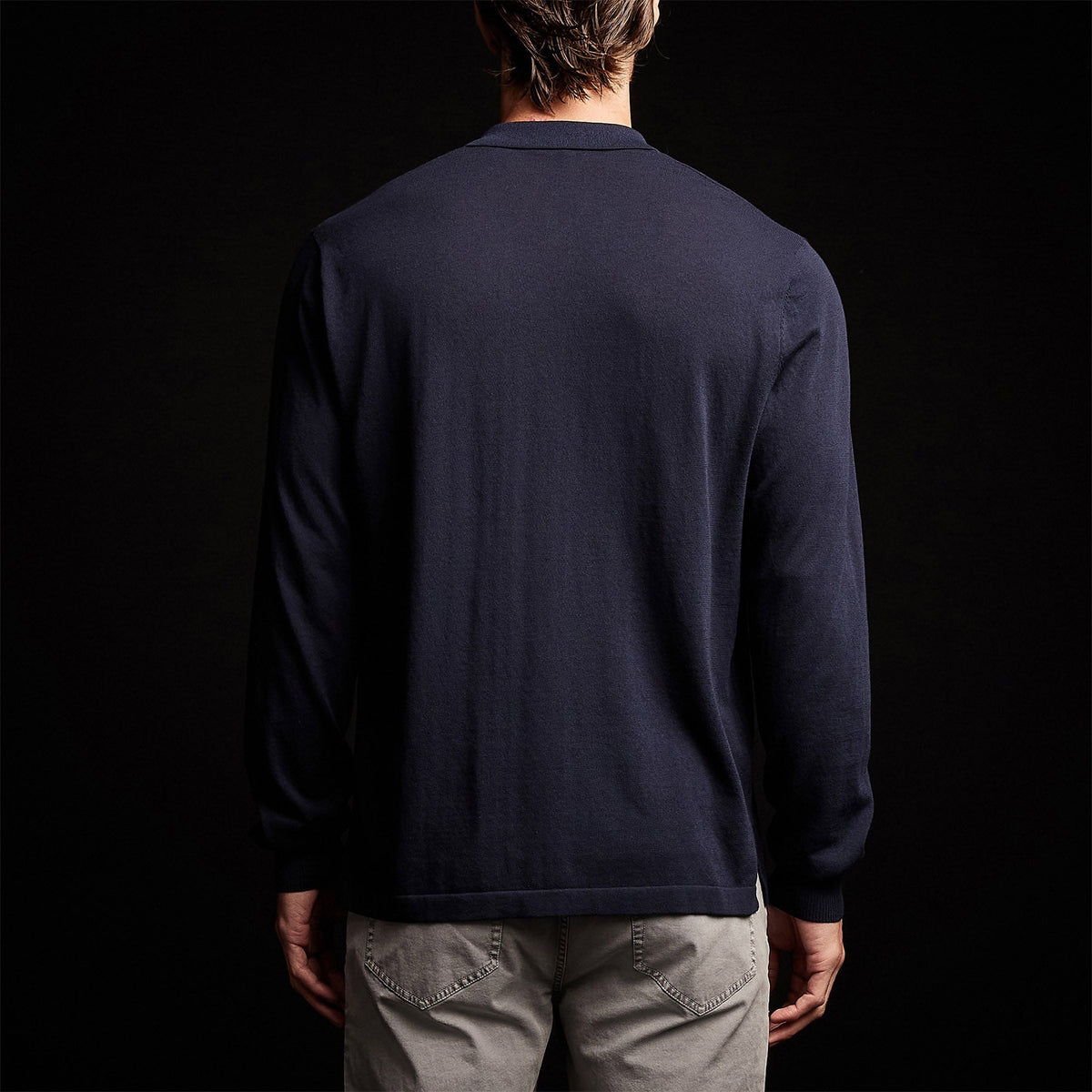 Sonoran Knit Shirt in Navy | James Perse Los Angeles