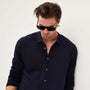 Sonoran Knit Shirt in Navy | James Perse Los Angeles