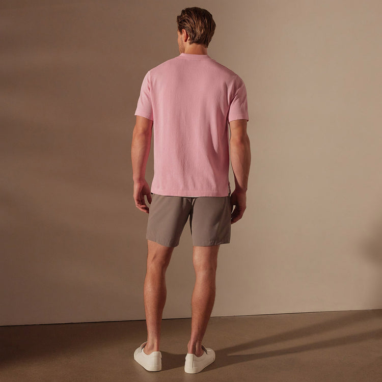 San Jacinto Knit Polo in Peony | James Perse Los Angeles