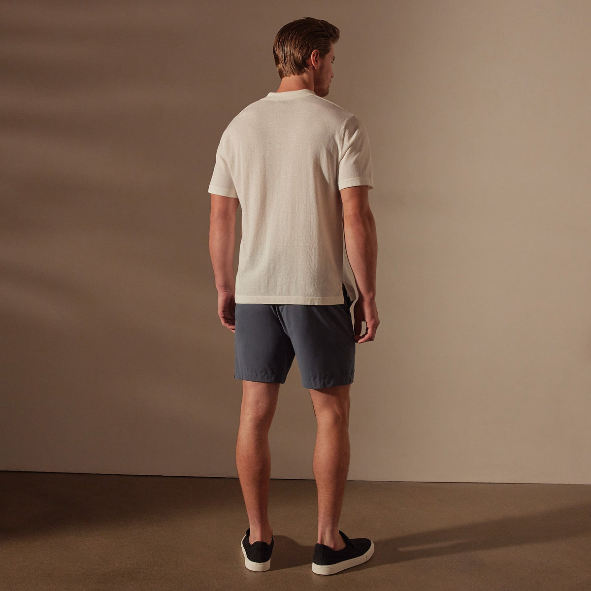 San Jacinto Knit Polo in White | James Perse Los Angeles