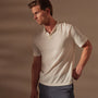 San Jacinto Knit Polo in White | James Perse Los Angeles