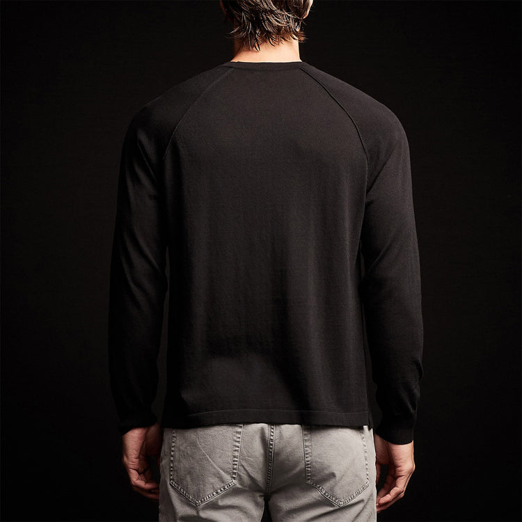 Colony Knit Crew in Black | James Perse Los Angeles