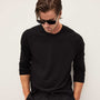 Colony Knit Crew in Black | James Perse Los Angeles
