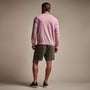 Stretch Cotton Crew Sweater in Peony | James Perse Los Angeles