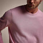 Stretch Cotton Crew Sweater in Peony | James Perse Los Angeles