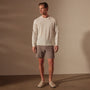 Stretch Cotton Crew Sweater in White | James Perse Los Angeles