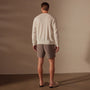 Stretch Cotton Crew Sweater in White | James Perse Los Angeles