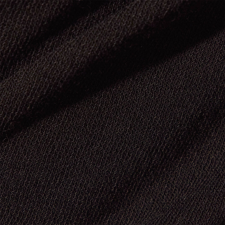 Stretch Cotton Long Sleeve Polo Sweater in Black/Flint | James Perse Los Angeles