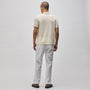 Stretch Cotton Tipped Shirt in Ivory/Porcupine | James Perse in Los Angeles