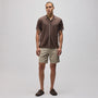 Stretch Cotton Tipped Shirt in Porcupine/Ivory | James Perse in Los Angeles