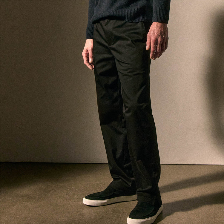 Coastal Suede Slip On in Black | James Perse Los Angeles