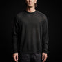 Fine double Layer Raglan Long Sleeve in Black/Navy | James Perse Los Angeles