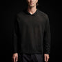 Fine Linen Double Layer Hoody in Black/Black | James Perse Los Angeles
