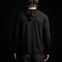 Fine Linen Double Layer Hoody in Black/Black | James Perse Los Angeles