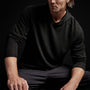 Desert Linen Hoodie in Black/Black | James Perse Los Angeles