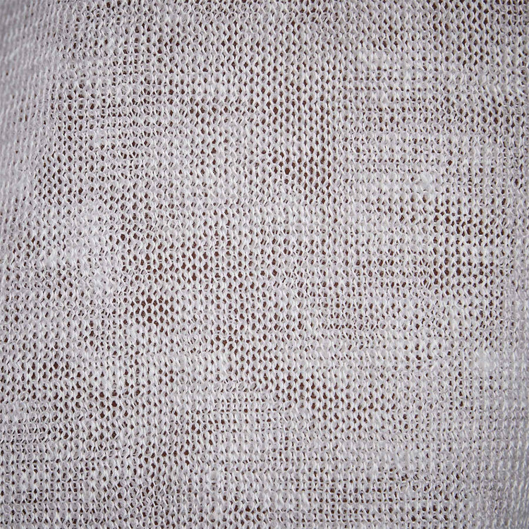 Fine Linen Double Layer Short Sleeve Crew in White/White | James Perse Los Angeles