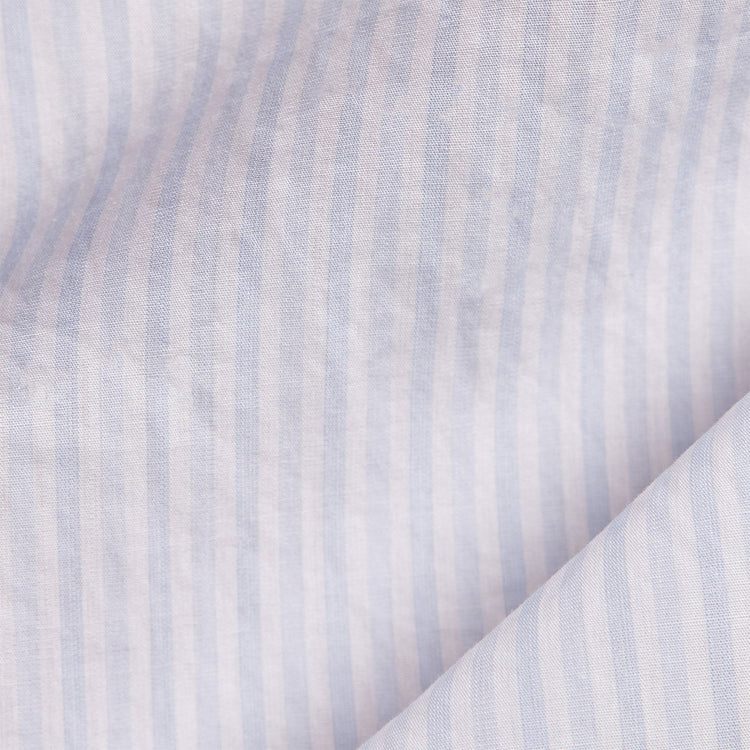 Poplin Striped Shirt in Light Blue Stripe | James Perse Los Angeles