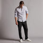Poplin Striped Shirt in Navy Stripe | James Perse Los Angeles