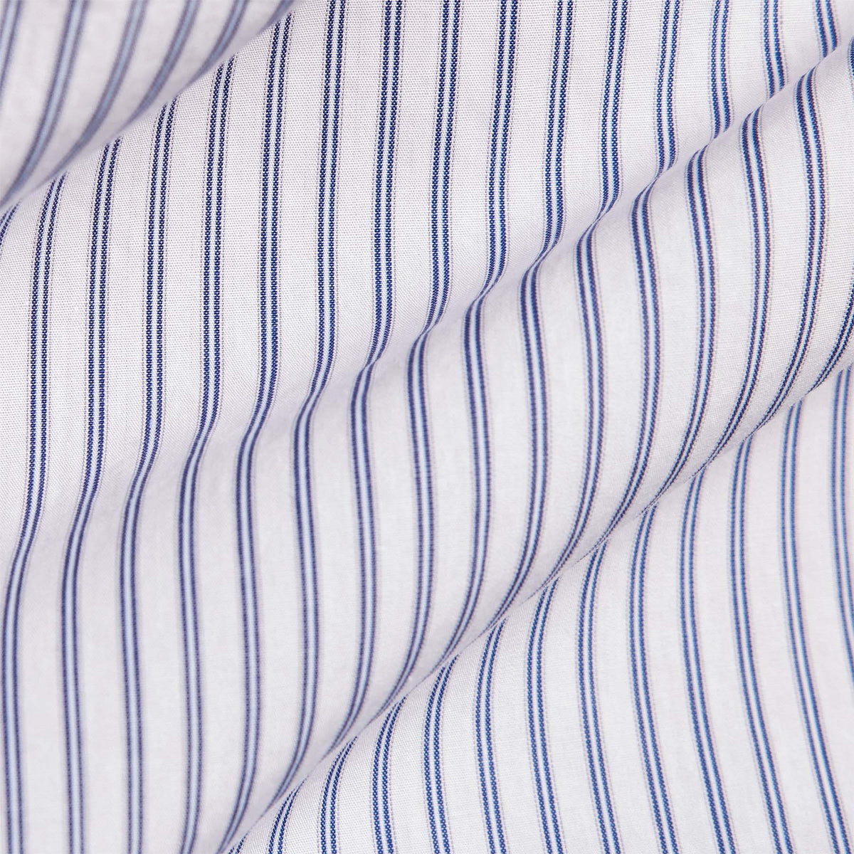 Poplin Striped Shirt in Navy Stripe | James Perse Los Angeles